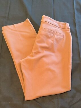 EUC- Lee Petite Straight Leg Secretly Shapes Pants - mid rise Dusty Rose size 14